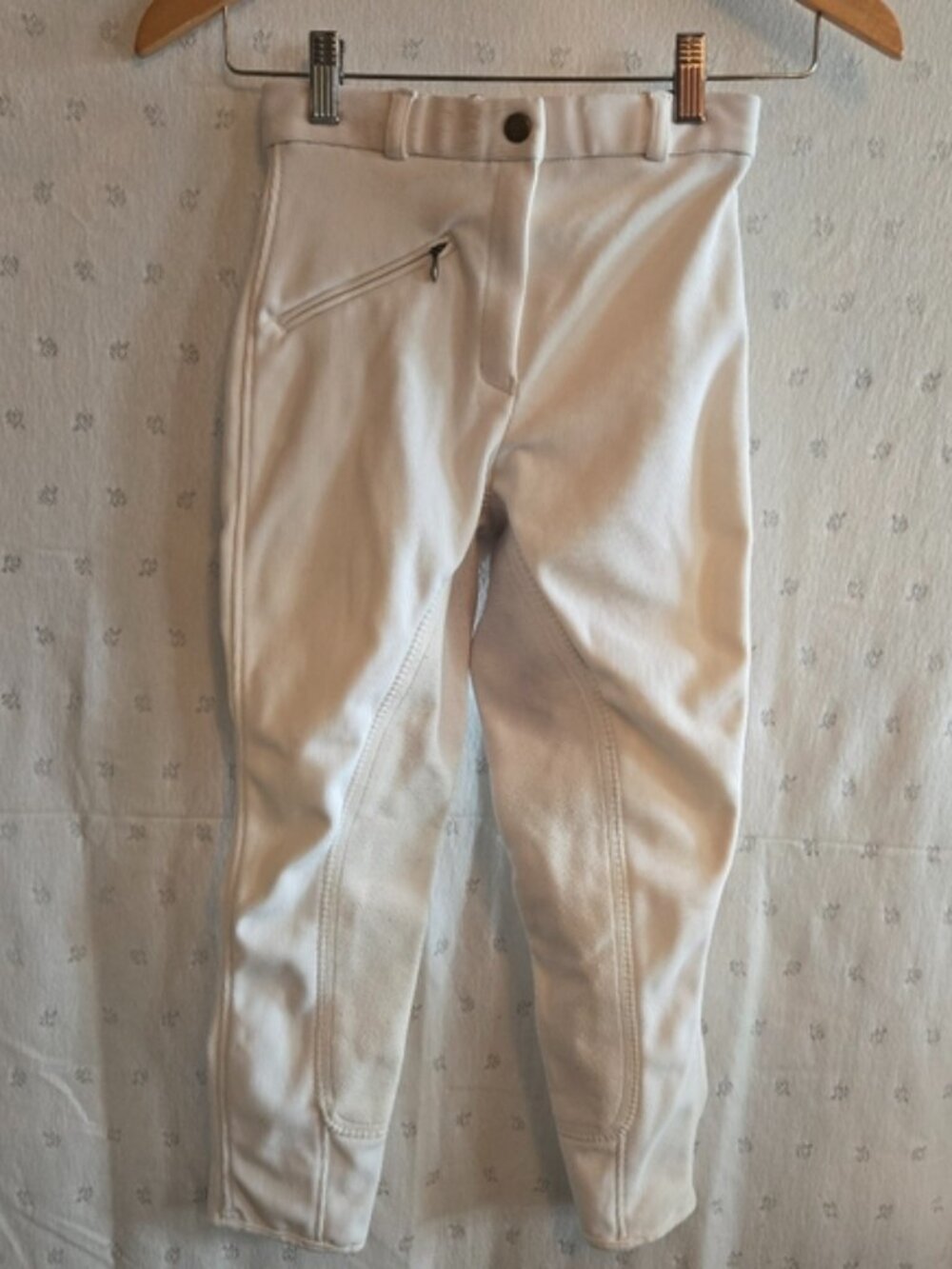 TuffRider Kids White Full Seat Dressage Horse Riding Breeches Pants Size M